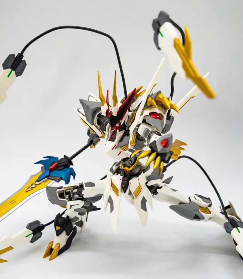 Хобби аниме сплав модель 1/100 MG Barbatos Гандам дракон король MB MM-01 рюумару фигурка робота дети игрушки подарок оригинальная коробка