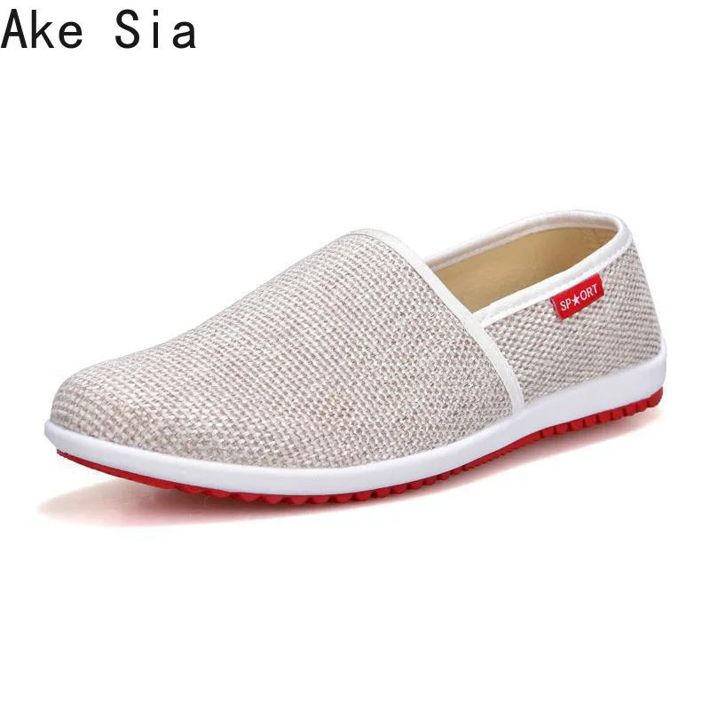 2019 Hot Sale Men Casual Shoes Summer White Canvas Espadrilles Soft Driving Slip On Mens Flats | Обувь
