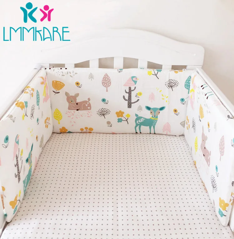 Бамперы для детской кроватки хлопковые бамперы с принтом в виде звезд