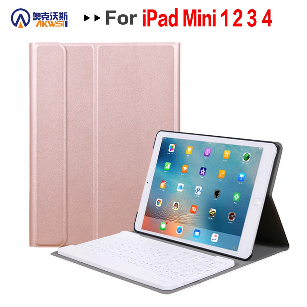 Ходунки Bluetooth клавиатура чехол для IPad Mini 1 2 3 4 5 2019 выпущенный беспроводной съемный