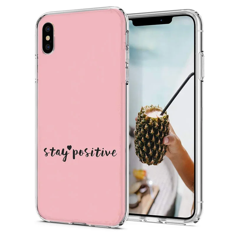 Мягкий чехол для телефона iPhone X XS XR чехлы из ТПУ цветной цветочный пейзаж узор Fundas