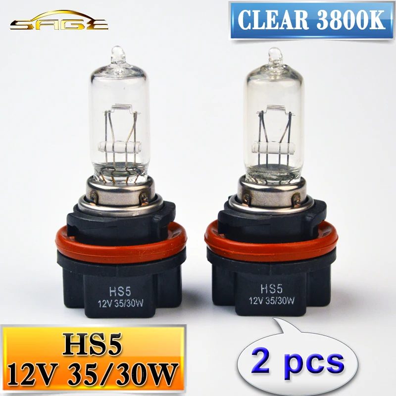 Flytop мотоциклетная лампа HS5 12 в 35/30 Вт P23T прозрачное стекло галогенная 3800K для PCX 125 /