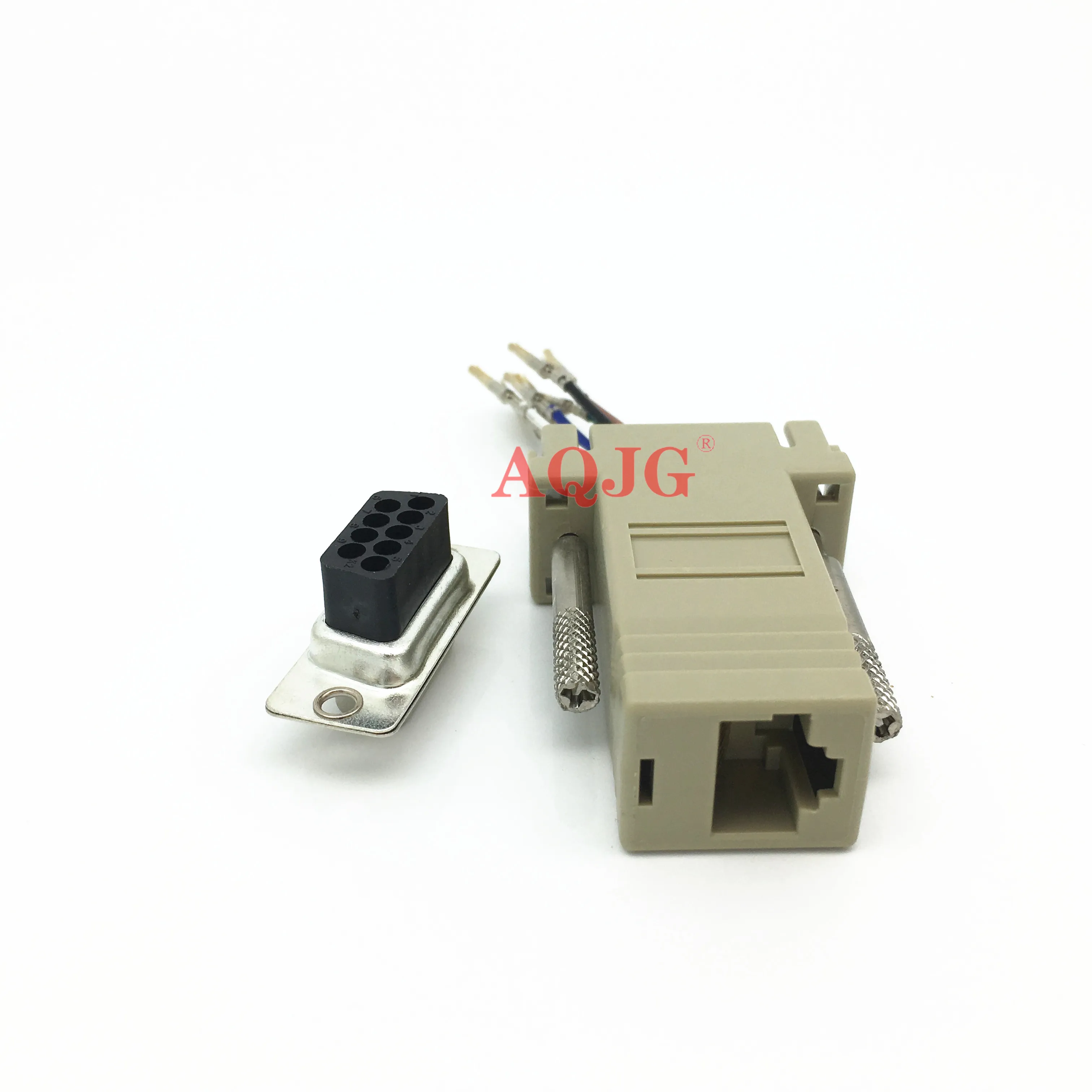 DB9 гнездо к RJ45 разъем адаптера rs232 Модульный cab 9as fdte rj45 db9 для