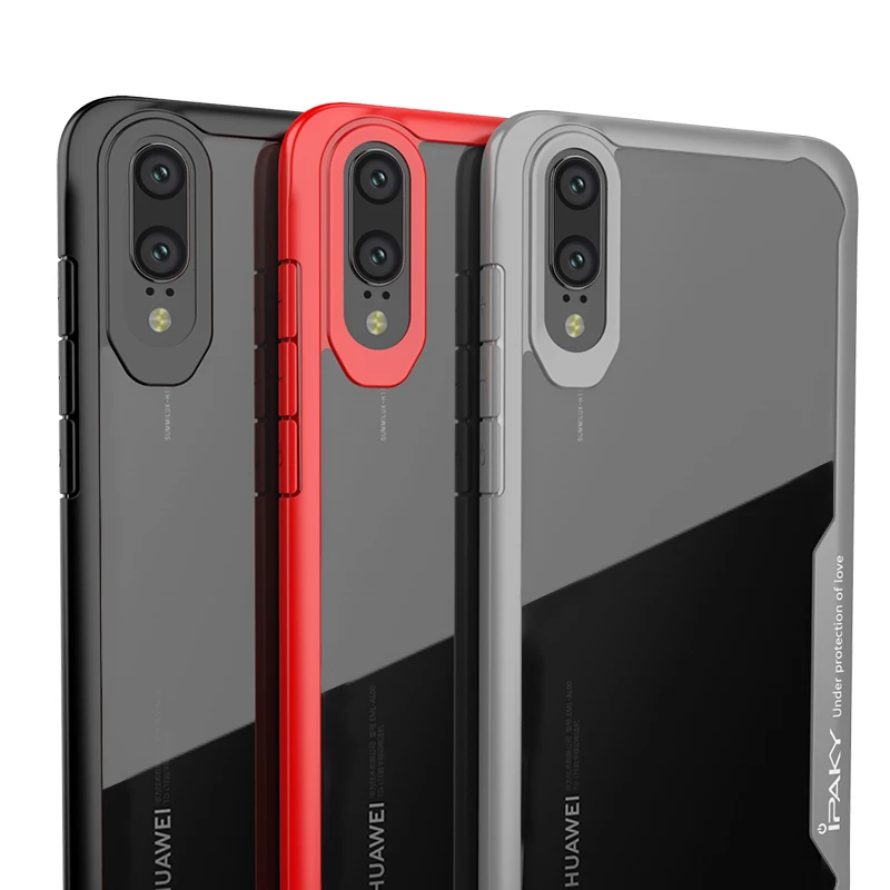 IPAKY противоударный армированный чехол для huawei P20 Plus роскошный Силиконовый ТПУ + ПК