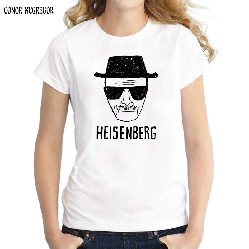 Новинка 2018 модная футболка для женщин Heisenberg с коротким рукавом футболки в стиле