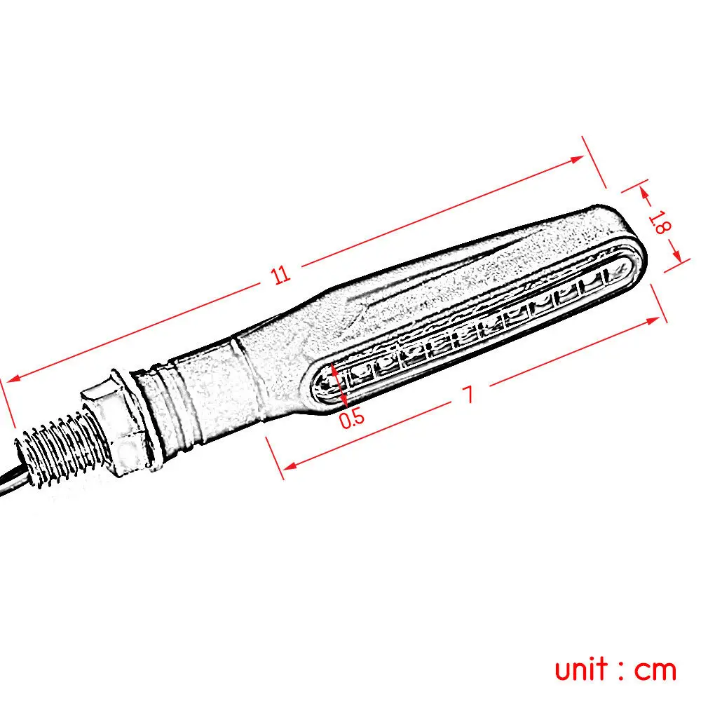 4 шт. поворотники для мотоцикла 12 х335smd| |