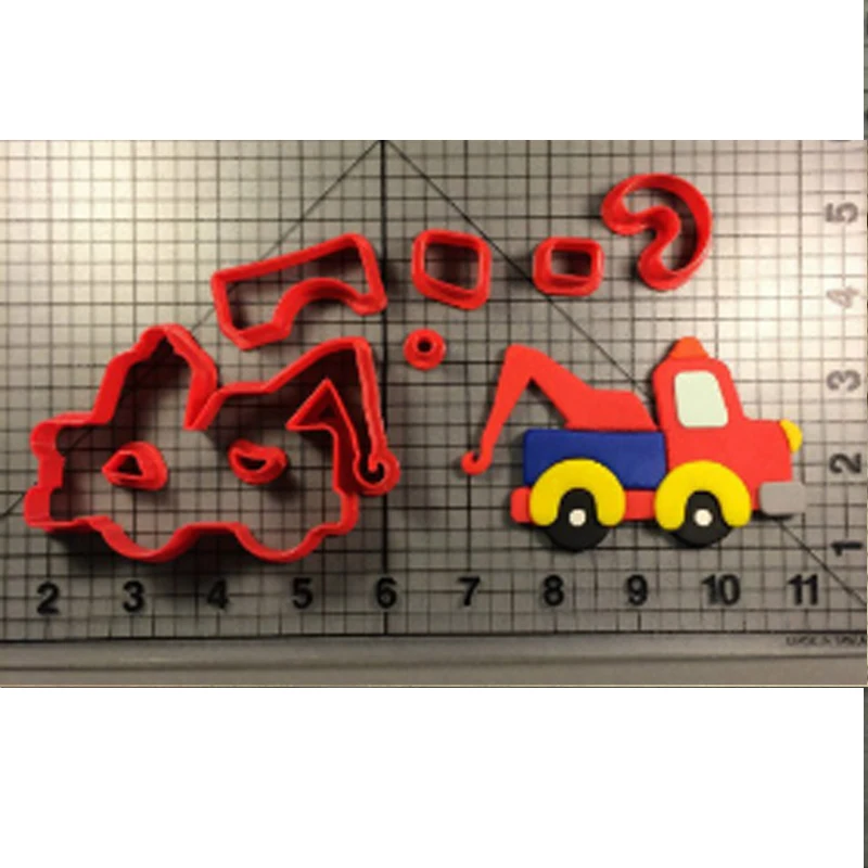 Изготовленная на заказ 3D печатная буксировочная машина формочка для печенья кухонные аксессуары инструменты для украшения торта Формы для печенья