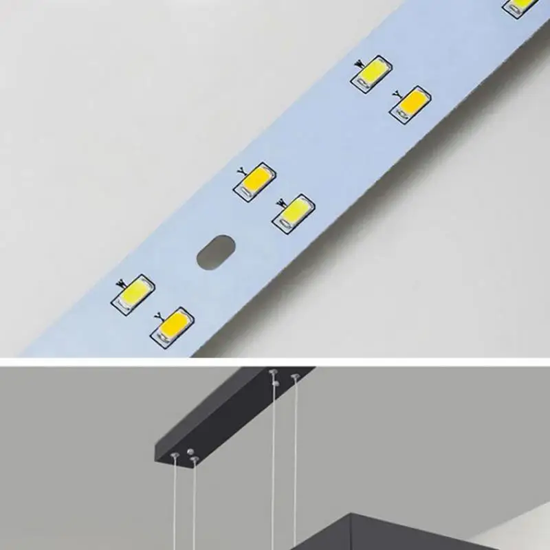 Офисные светодиодные прямоугольные подвесные светильники Lustre Pendente shool class room