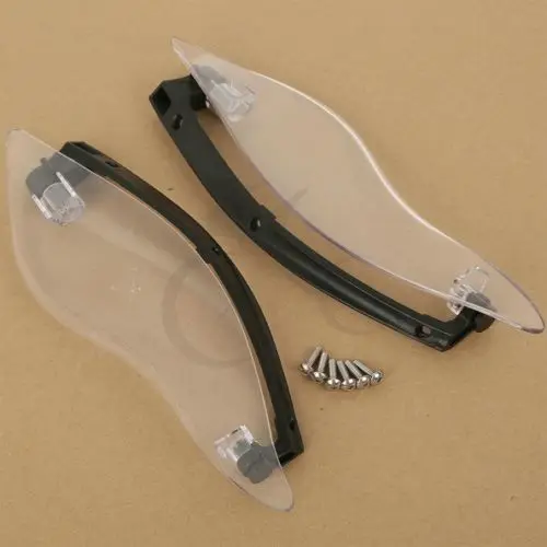 Прозрачные Боковые Крылья Лобовое стекло дефлекторы воздуха для Harley Davidson Touring