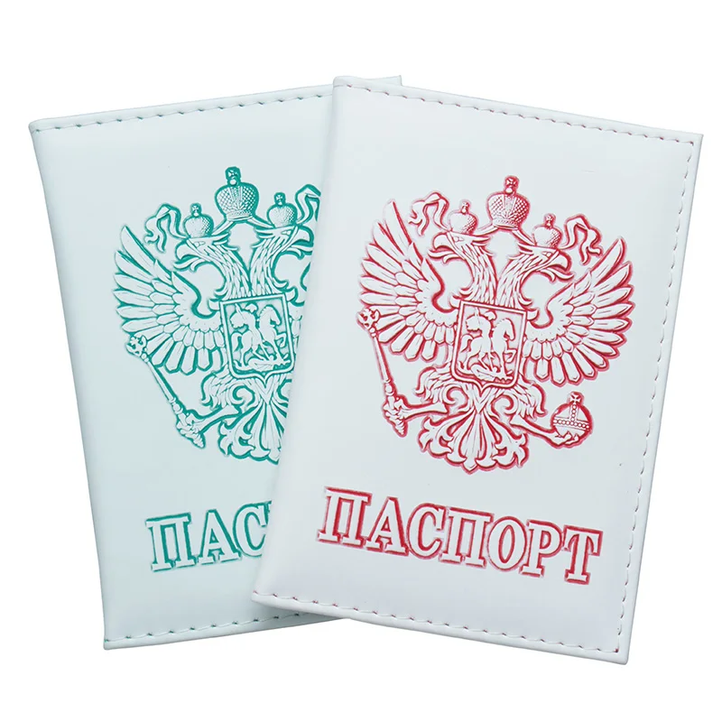 Русская Обложка для паспорта мягкий чехол из искусственной кожи путешествий ID