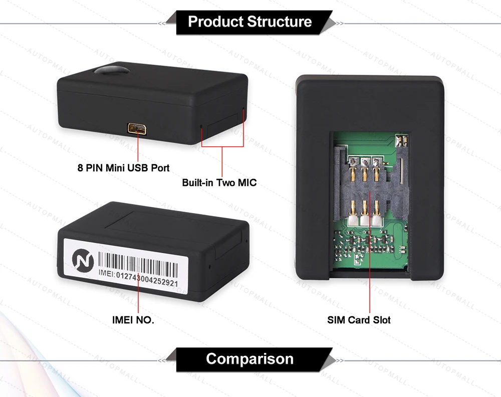 N9 Беспроводная SIM GSM Голосовая активация Авто дозвон монитор персональный мини с USB кабелем сигнализация в реальном времени Прослушивание устройства