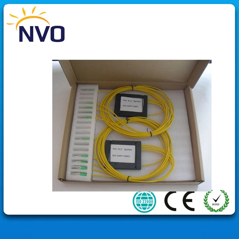 ABS упаковка диаметр: 2 0 мм Длина: 1 м SC/APC 1*2 Волоконно-оптический PLC Splitter-10pcs в