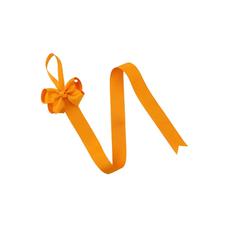 Saffron yellow 36 цветов, милый слон, 1 шт., мультяшный бант в горошек, держатель для волос, длинный зажим для волос ручной работы, органайзер в виде животного, Buterfly - Цвет: Saffron yellow