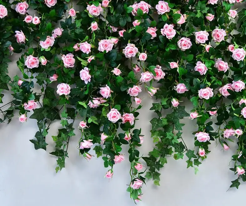 (Белый красный розовый шампань fuschia) 120 см Висячие Цветы гирлянда свадебная АРКА