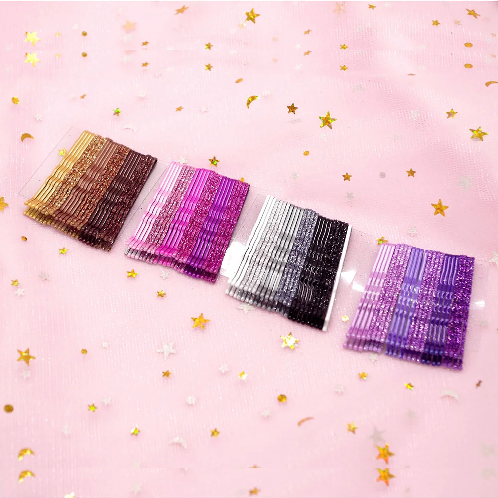 24pc/set Glitter Hair Clips Bobby Pin Wedding Alloy Jewelry Accessories for Women Girls | Красота и здоровье
