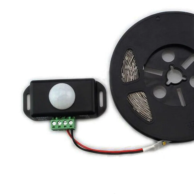 DC 12V 24V 8A Automatic Adjust PIR Motion Sensor Switch IR Infrared Detector Light Module for LED Strip Lamp | Обустройство дома