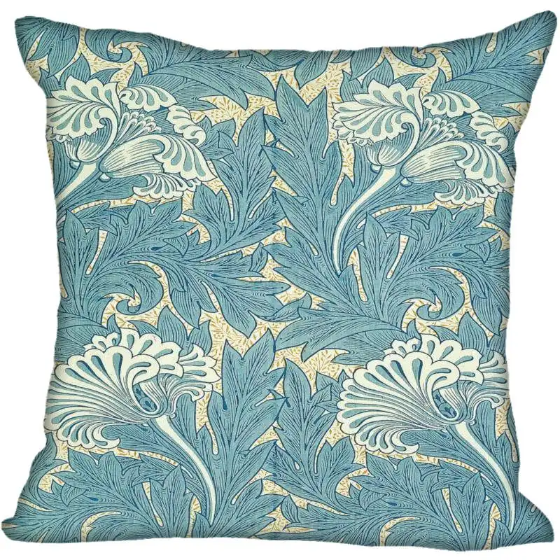 Hot Custom William Morris Square Pillowcase Custom Zippered Bedroom Home Pillow Cover Case 35X35cm,40x40cm