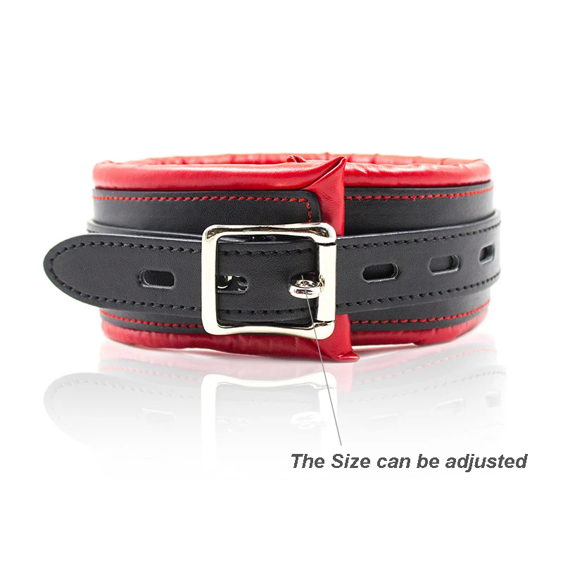 Искусственная кожа SM ошейники для рабов пар шеи ограничения бондаж взрослые игры