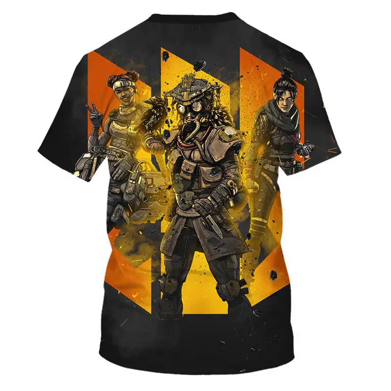 Apex Legends 3D футболка для мужчин/женщин новейшая популярная игра уличная летняя футболка с коротким рукавом в стиле хип-хоп Забавные футболки APEX