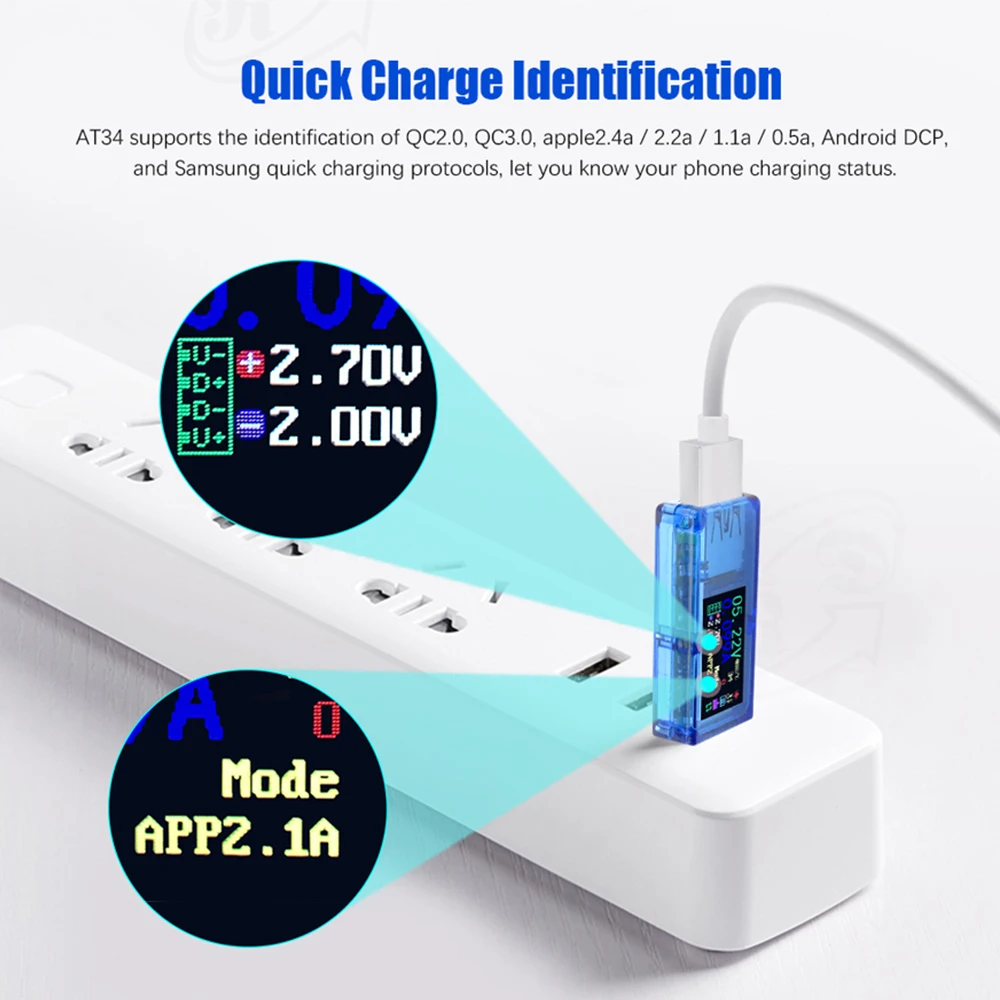 Измерительный прибор USB 3 0 с цветным ЖК дисплеем многофункциональный тестер для