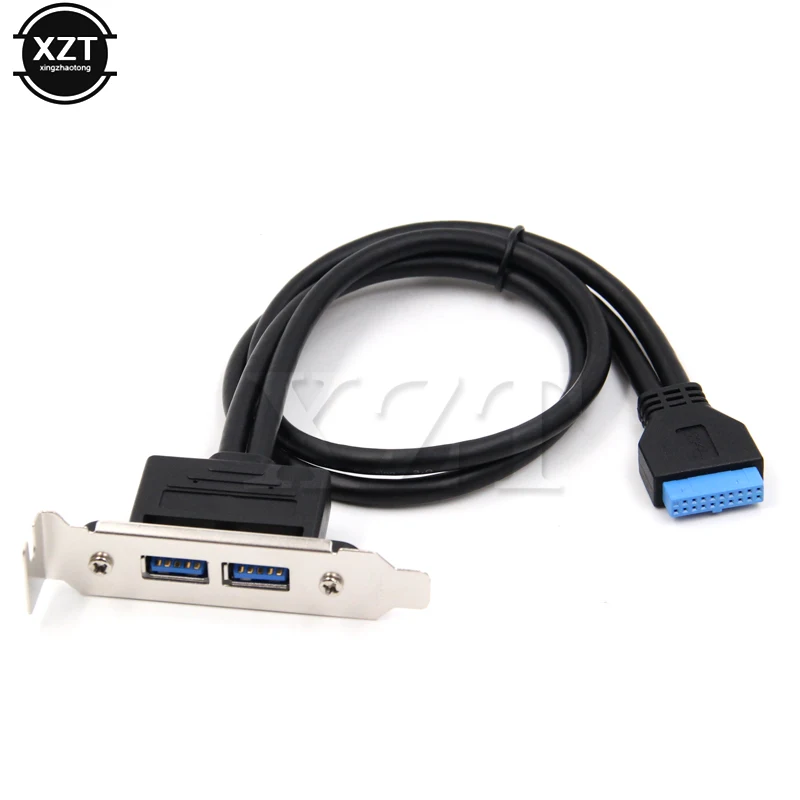 50 см PC материнская плата 20 pin к двойным USB 3 0 портам Экспресс-кабель 2 USB3.0 панель