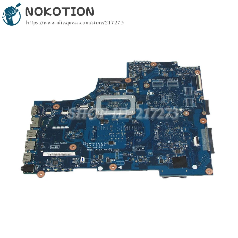 NOKOTION For Dell inspiron 15 3521 5521 Laptop Motherboard SR109 Celeron 1007U CPU VAW00 LA-9104P CN-06H8WV 06H8WV 6H8WV | Компьютеры и