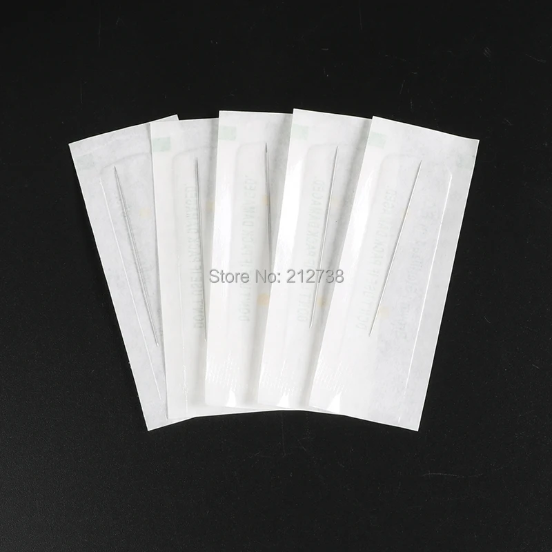 Одноразовые стерилизованные Профессиональные тату иглы 1R 1RL для татуажа бровей