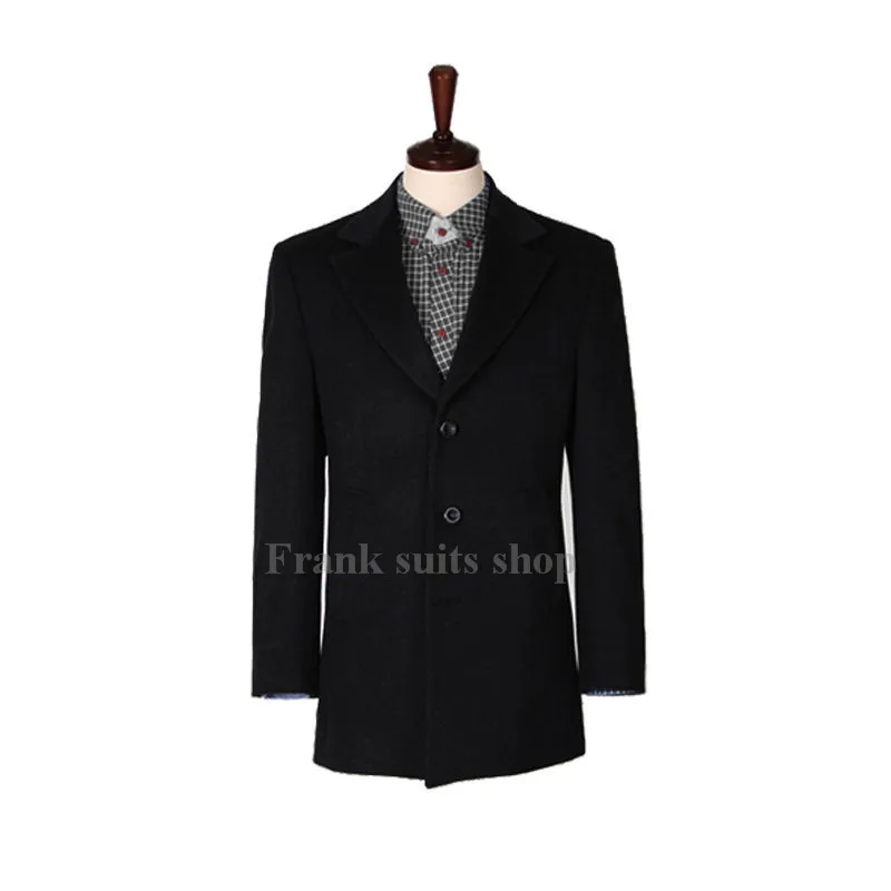 Новое поступление 2017 Мужское пальто на 3 пуговицы заказ зиму и осень Блейзер |