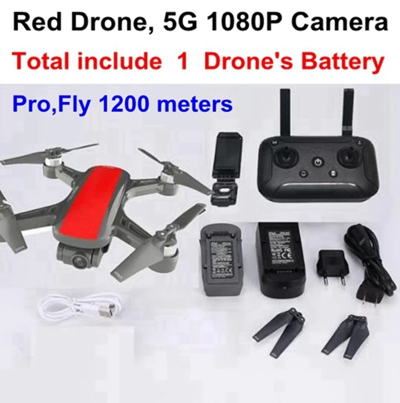 CFLY Dream gps Радиоуправляемый бесщеточный двигатель 5G wifi FPV 800M 1080P HD камера Следуйте за мной режим круг Летающий оптический поток VS f11 pro z5 - Цвет: Red Dream Pro 1b