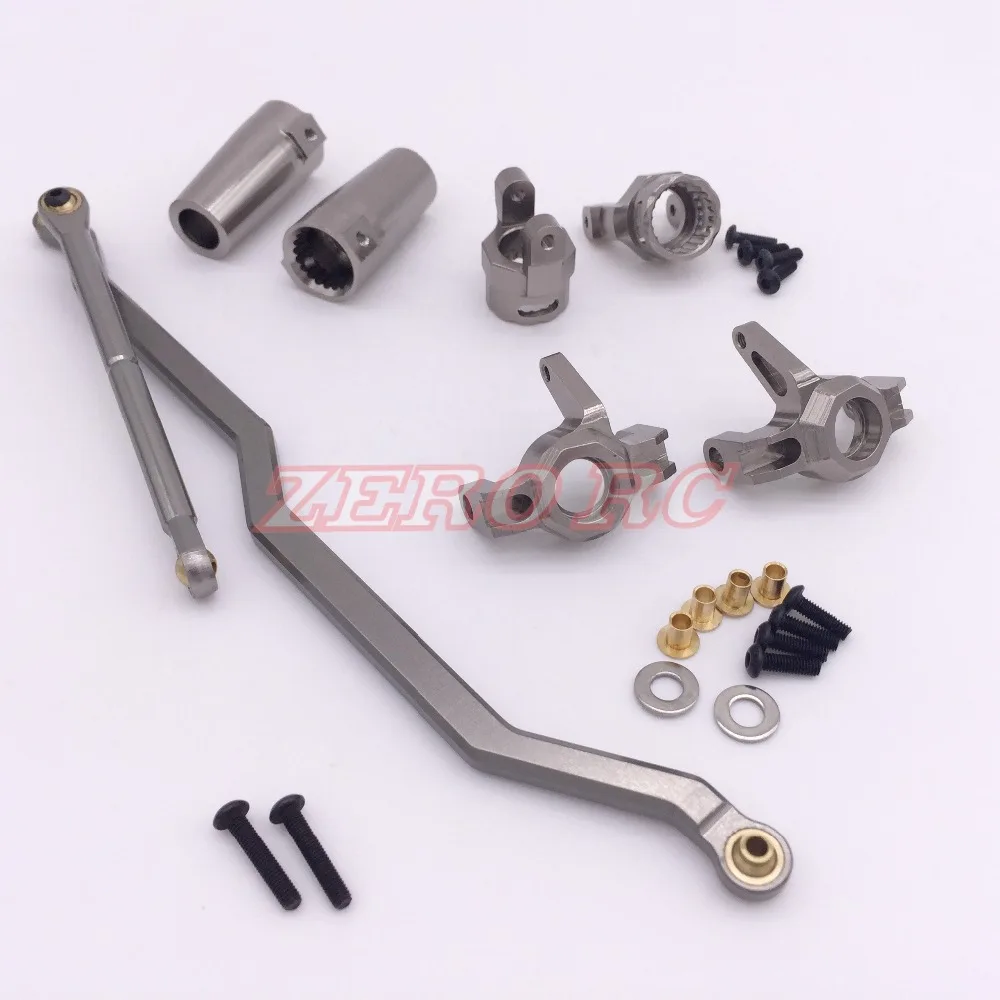 Масштаб 1/10 металлическое переднее рулевое крепление + костяшки C ступица