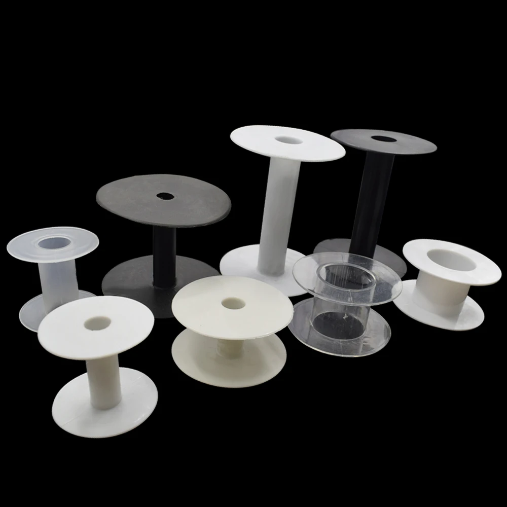 2 шт./лот белые черные прозрачные пластиковые пустые катушки для проводов шпули с