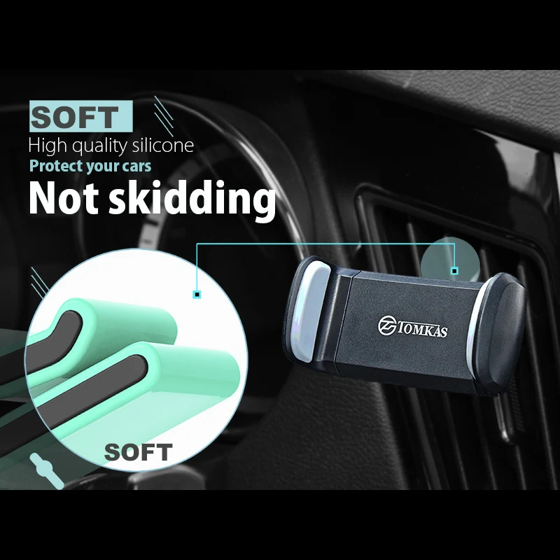 TOMKAS Универсальный Автомобильный держатель для телефона iphone 7 6 5 крепление на
