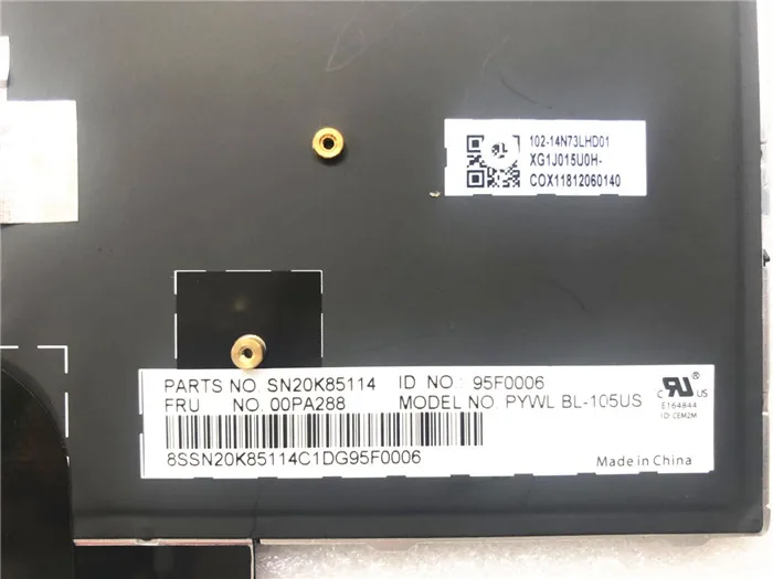 Американский английский клавиатура с подсветкой для lenovo Thinkpad P51 P50 подсветка Teclado 00PA288 00PA370 SN20K85114