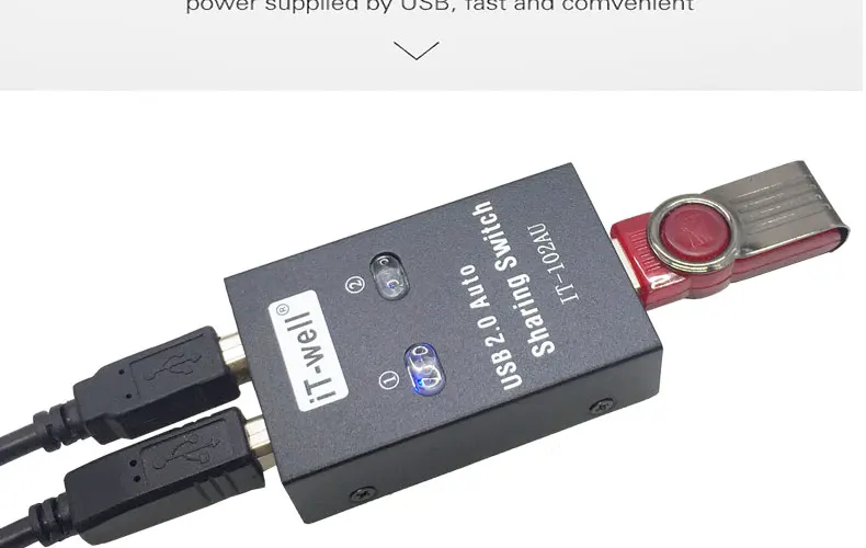 Usb принтер автоматический Коммутатор Концентратор разветвитель 2 хоста поделиться одним принтером отправить два кабеля печати Поддержка любого USB interfac IT-102AU