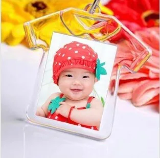 1 шт. пустой акрил брелки вмонтированная фото пластик брелоки квадрат ключ