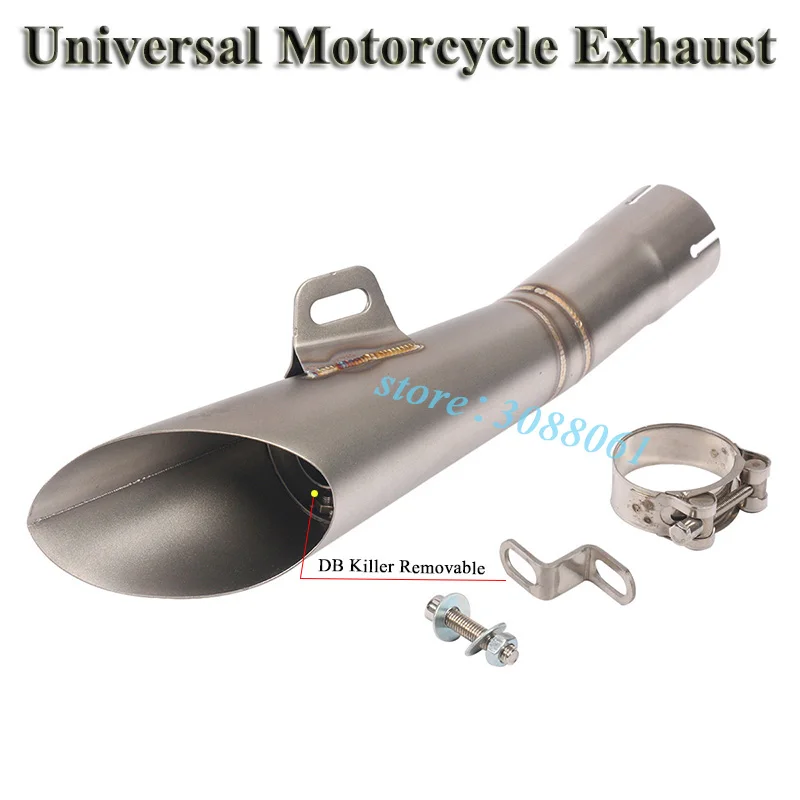 Laser HP Универсальный мотоцикл GP выхлопная труба для Yamaha R6 MT-03 Kawasaki Ninja 300 Honda изменение hp акроповый глушитель выхлопной трубы дБ убийца - Цвет: Laser HP