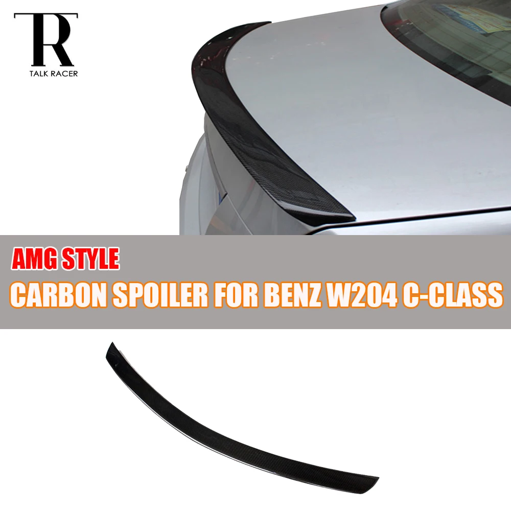 Задний спойлер W204 AMG для Mercedes Benz C180 C200 C250 C300 C350 C63 Sedan 4 Door 2007 2013|Спойлеры и крылья| |