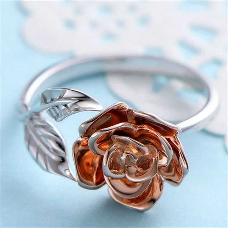 Женское Открытое кольцо Modyle обручальное цвета розового золота 2022 | Украшения и