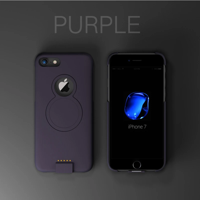 Для iP 8/7/6 Расширенный чехол для аккумулятора телефона для iPhone 8/7/6s/6 Plus Беспроводной магнитный чехол для зарядного устройства для iPhone Xs/X