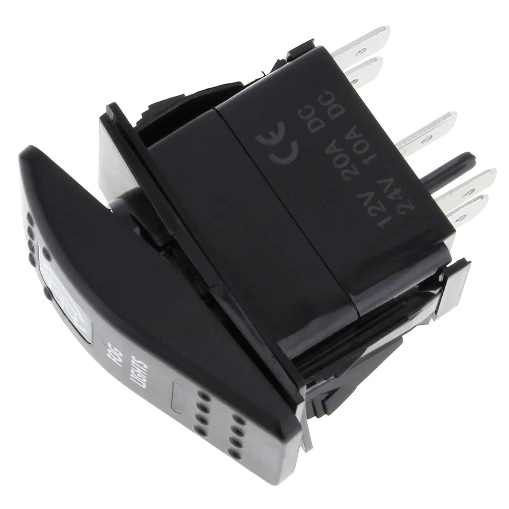 Черный прочный 12 В продажа в автомобиле водонепроницаемый бар тумблер синий