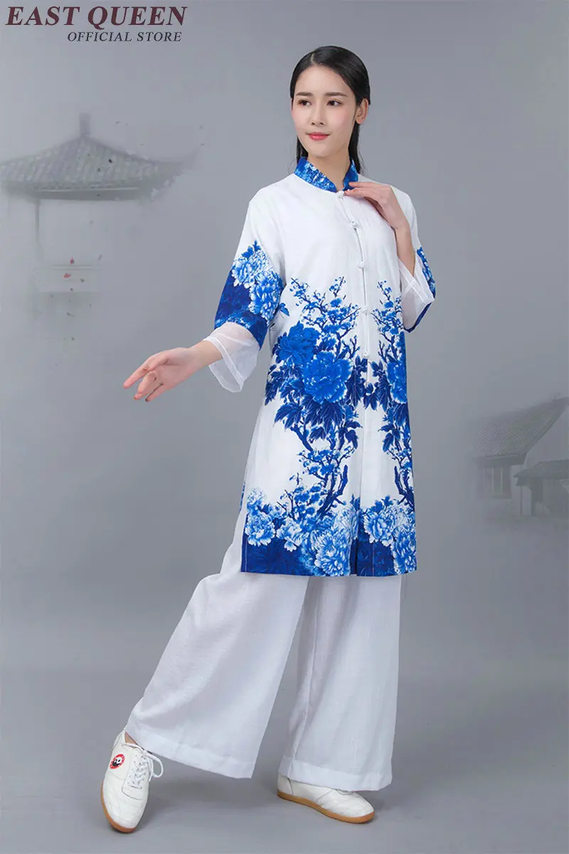 Wudang Униформа Тай Чи одежда роскошные цветочные женские форма тайцзи Единоборства Тай Чи одежда KK2357