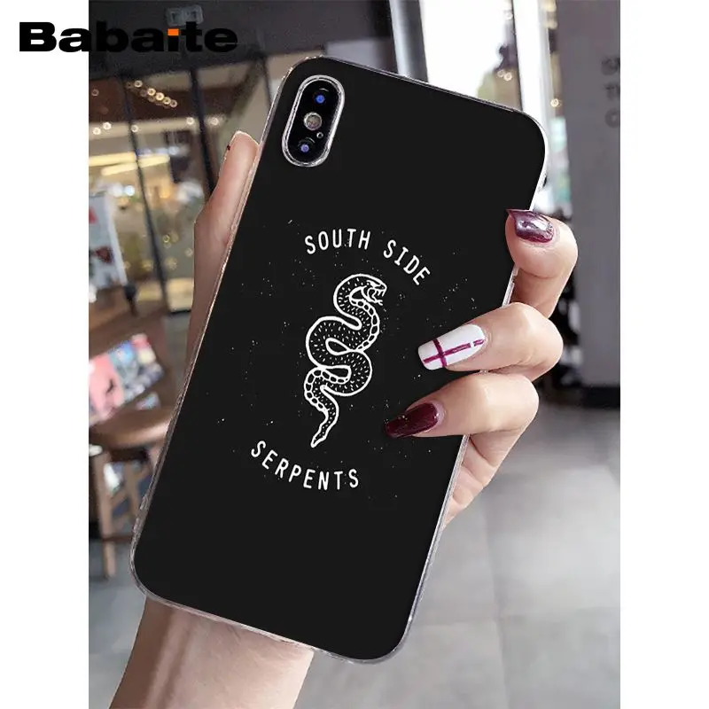 Чехол для мобильного телефона Babaite Riverdale South Side Serpents Apple iPhone 8 7 6 6S Plus X XS MAX 5 5S SE XR |