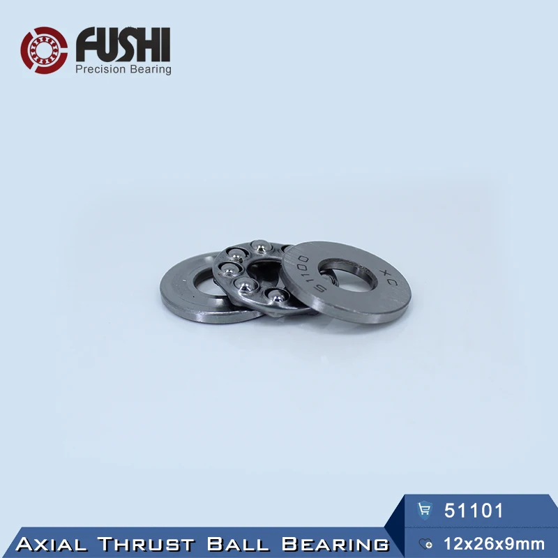 51101 упорный подшипник 12*26*9 мм (8 шт.) ABEC 1 Axial шарикоподшипники 8101|bearing bearing|bearing