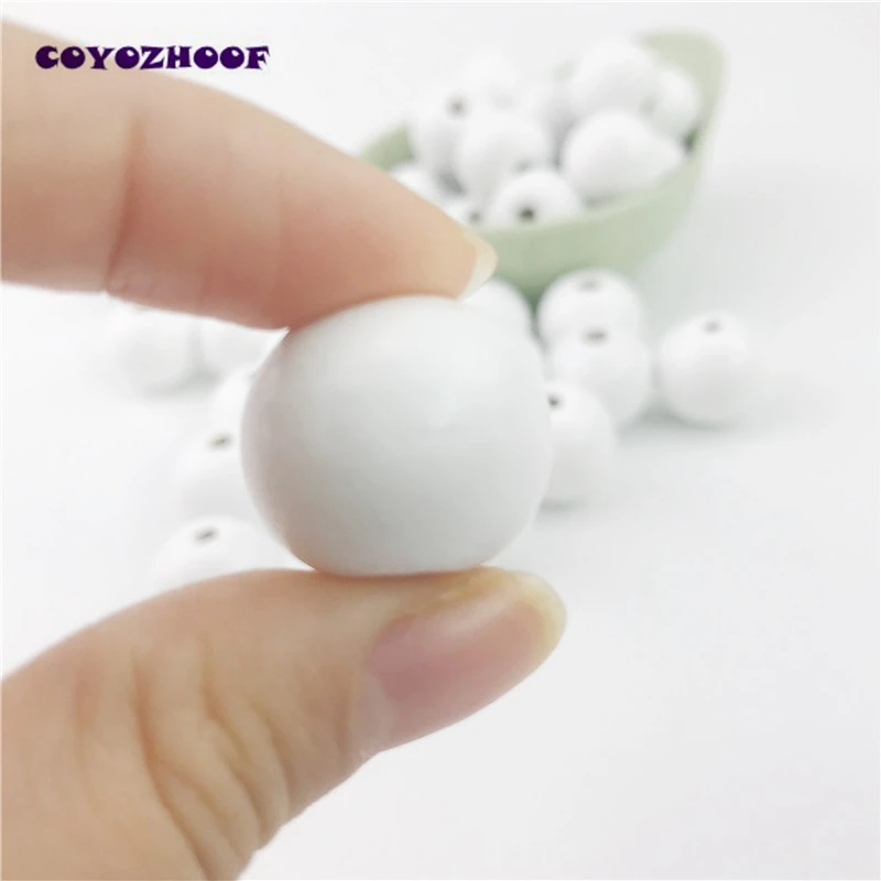 50 шт. деревянные бусины для прорезывателя зубов 16 20 мм|wooden teethers|diy teething necklacebeads beads |