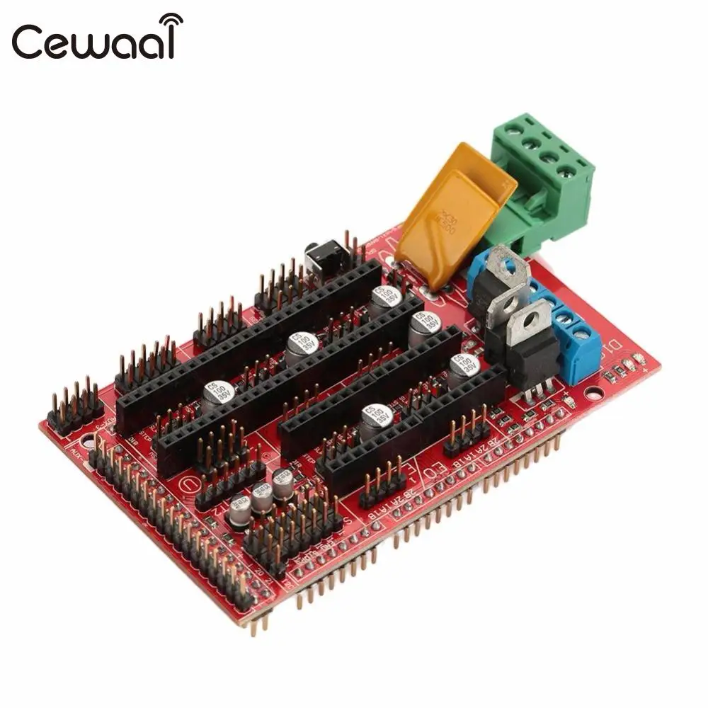 Cweaal 3D принтеры плате контроллера Новый Прочный красный для ПЛАТФОРМЫ 1.4 печатная