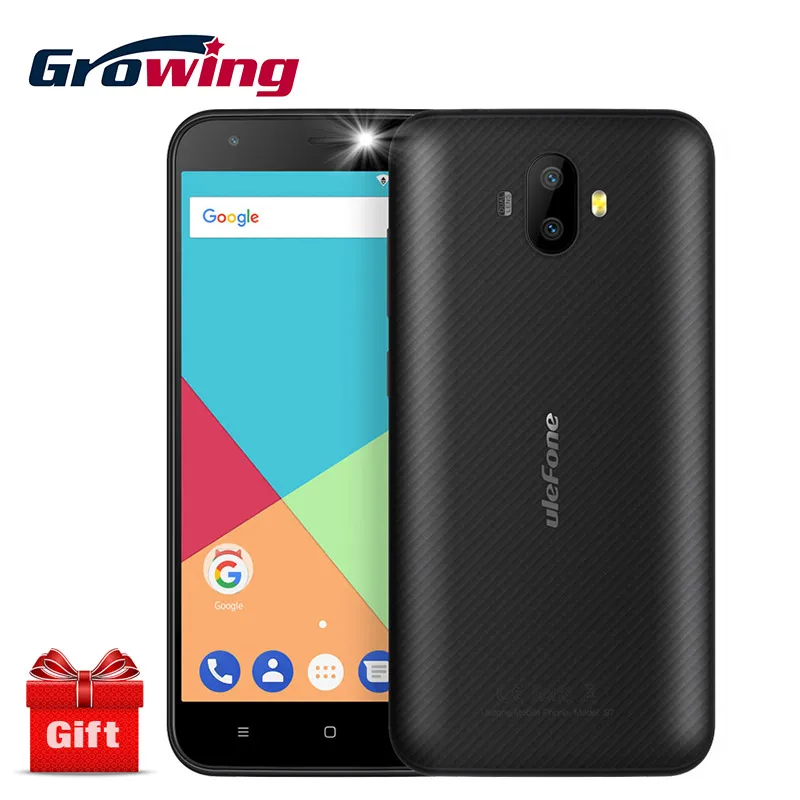 Ulefone S7 двойной сзади камеры мобильного телефона MTK6580 4 ядра Android 7 0 5 дюймов HD 1 ГБ