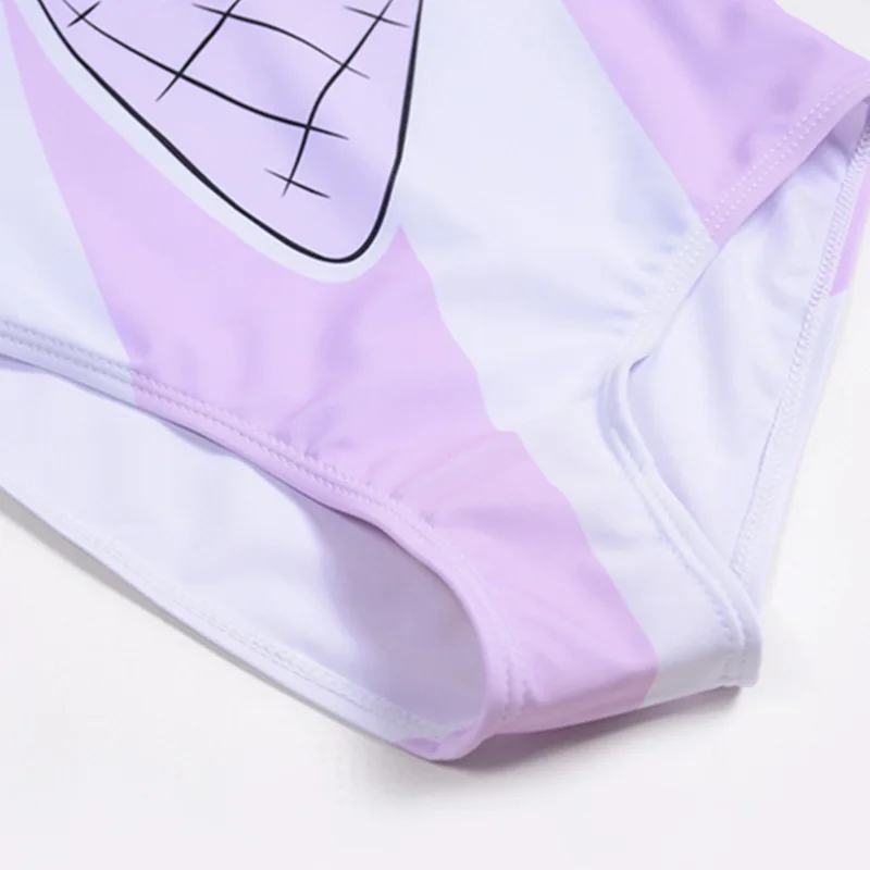 Женский слитный купальник с принтом мороженого| |