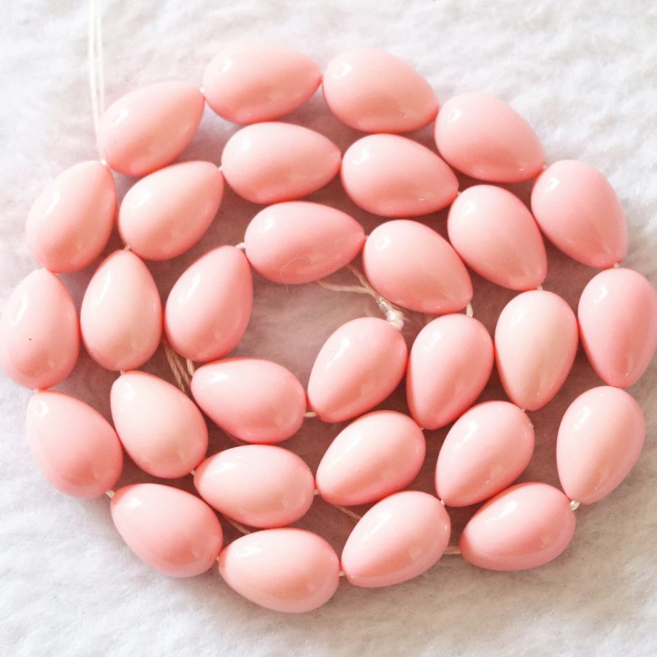 Разноцветные стеклянные бусины для выпекания 5*7 мм в форме капли воды Модные