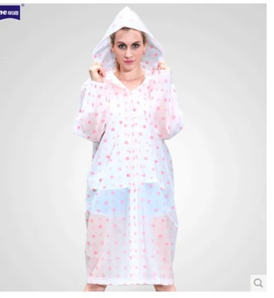 2014 Портативный Водонепроницаемый модный дождевик для улицы женский длинный