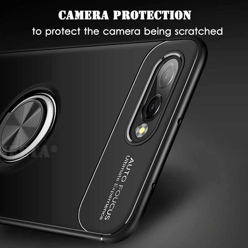3D ударопрочный для Huawei P10 Lite Plus + 360 магнитное металлическое кольцо держатель
